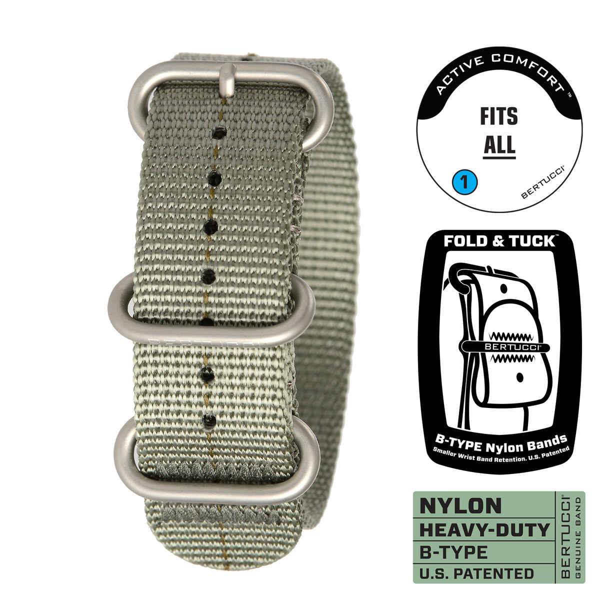 209 - Defender Drab™ / Olive Dash Line™ w/ matte hardware, 7/8