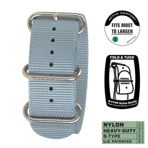 #111HP - Sea Dog Gray™ w/ high polish hardware, 1" - 26 mm size for A-4, A-5 & E-1 Cases