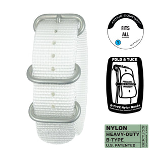 #137 - White w/ matte hardware, 7/8" - 22 mm size for A-2, A-3, A-6, A-7, B-1, D-3 Cases