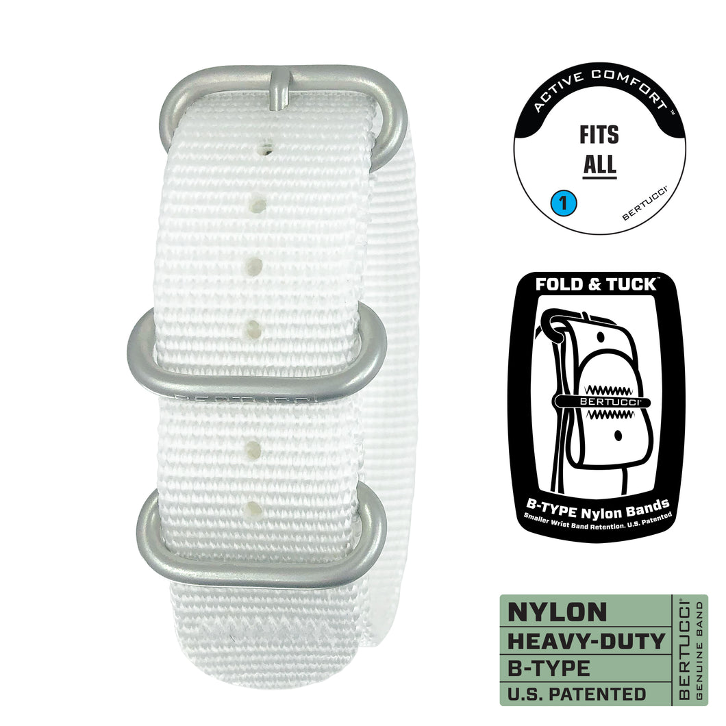 #137 - White w/ matte hardware, 7/8