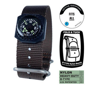 #166C - Field Brown w/ matte hardware, 7/8" - 22 mm size for A-2, A-3, A-6 & B-1 Cases + Compass