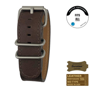 #177MD - Briar Duration™ leather w/ matte hardware, 7/8" - 22 mm size for A-2, A-3, A-6 & B-1 Cases