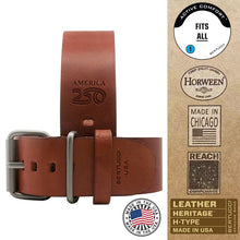 #188HA - America 250 - Scotch Veg. Tanned Horween® w/ matte hardware, 7/8" - 22 mm size for A-2, A-3, A-6, A-7, & D-3 Cases