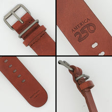 #188HA - America 250 - Scotch Veg. Tanned Horween® w/ matte hardware, 7/8" - 22 mm size for A-2, A-3, A-6, A-7, & D-3 Cases