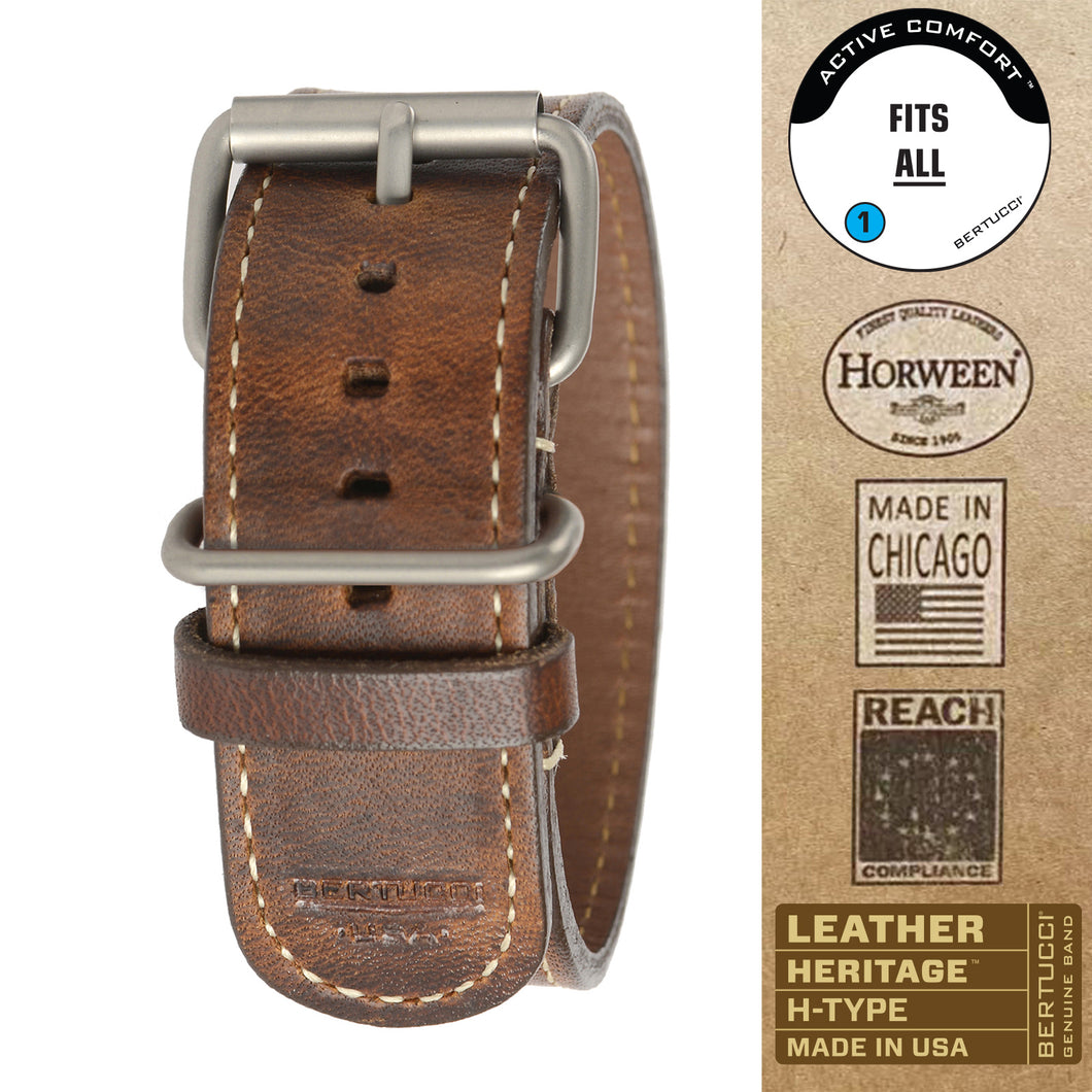 #206H - Nut Brown Horween® w/ matte hardware, 1