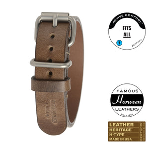 #214H - Espresso Horween® w/ matte hardware, 5/8" - 17 mm size for M-1 & M-2 Cases