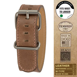 #235M - Legacy™ Horween® leather w/ matte hardware, 7/8" - 22 mm size for A-2, A-3, A-6, D-1, D-3 & B-1 Cases