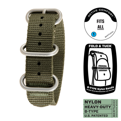 Bertucci® B-Type Heavy-Duty Nylon Webbing Bands – Bertucci Watches