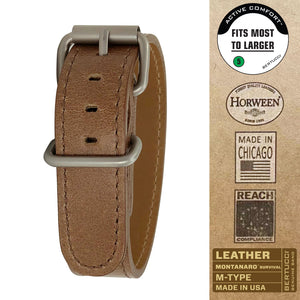 #358M - Legacy™ Horween® leather w/ matte hardware, 3/4" - 19 mm size for A-1 & C-1 Cases