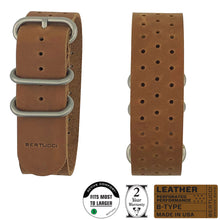 #374BP Sandstone Field Leather™ w/ matte hardware, 7/8" - 22 mm size for A-2, A-3, A-6 & B-1 Cases