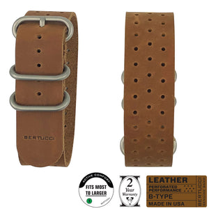 #374BP Sandstone Field Leather™ w/ matte hardware, 7/8" - 22 mm size for A-2, A-3, A-6 & B-1 Cases