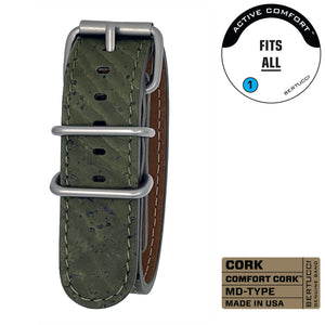#389MD - Olive Comfort Cork™, 7/8" - 22 mm size for A-2, A-3, A-6 & D-3 Cases