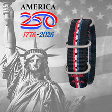 #424 USA Stripe - Black w/ matte hardware, 3/4" - 19 mm size for A-1 & C-1 Cases