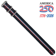 #426 - USA Stripe - Black w/ matte hardware, 7/8" - 22 mm size for A-2, A-3, A-6, A-7, D-3 Cases