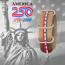 #428 - USA Stripe - Khaki w/ matte hardware, 7/8" - 22 mm size for A-2, A-3, A-6, A-7, D-3 Cases