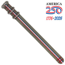 #430 - USA Stripe - Ghost Gray w/ matte hardware, 7/8" - 22 mm size for A-2, A-3, A-6, A-7, D-3 Cases
