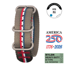 #430 - USA Stripe - Ghost Gray w/ matte hardware, 7/8" - 22 mm size for A-2, A-3, A-6, A-7, D-3 Cases
