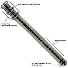 #433 - Silver / Onyx Super Dash Line™ w/ matte hardware, 7/8" - 22 mm size for A-2, A-3, A-6, A-7 & D-3 Cases
