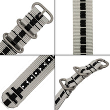 #433 - Silver / Onyx Super Dash Line™ w/ matte hardware, 7/8" - 22 mm size for A-2, A-3, A-6, A-7 & D-3 Cases