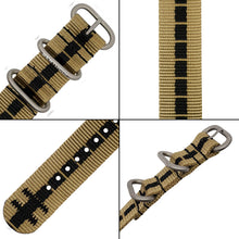 #435 - Sahara / Onyx Super Dash Line™ w/ matte hardware, 7/8" - 22 mm size for A-2, A-3, A-6, A-7 & D-3 Cases