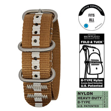 #438 - Terracota / Luna Gray Super Dash Line™ w/ matte hardware, 7/8" - 22 mm size for A-2, A-3, A-6, A-7 & D-3 Cases