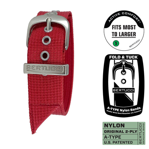 #83 - Rosso Corsa Red w/ silvertone hardware, 7/8