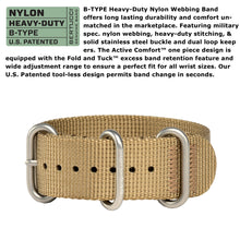 #11017K DX3® Field™ - Black Dial Deer w/ Coyote Nylon Band - Original $100 MSRP