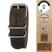 #9MD - Flint Brown Predator Horween leather w/ matte hardware, 7/8" - 22 mm size for A-2, A-3, A-6, A-7 & D-3 Cases