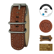 #239MD - Dakota Tan American Bison w/ matte hardware, 7/8" - 22 mm size for A-2, A-3, A-6, A-7, B-1 & D-3 Cases