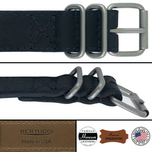 #10MD - Obsidian Black Predator Horween leather w/ matte hardware, 7/8" - 22 mm size for A-2, A-3, A-6, A-7 & D-3 Cases