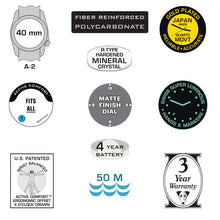 #11015K DX3® Field™ - Black Dial Star w/ Black Nylon Band - Original $100 MSRP