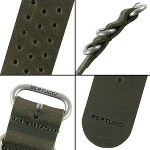 #373BP Greenstone Field Leather™ w/ matte hardware, 7/8" - 22 mm size for A-2, A-3, A-6 & B-1 Cases